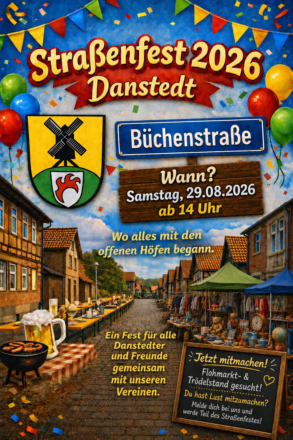 Straßenfest der Anwohner und Danstedter Vereine